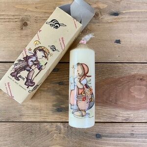 MJ Hummel Candle Vintage Germany Girl Hand‎ Dipped